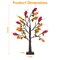 2Pcs 2FT Artificial Lighted Maple Tree With 24Pcs Warm White LED Beads 6Hrs Timer Battery Powered Artificial Fall Tree Tabletop Indoor Outdoor Fall Decoration Autumn Wedding Party Harvest